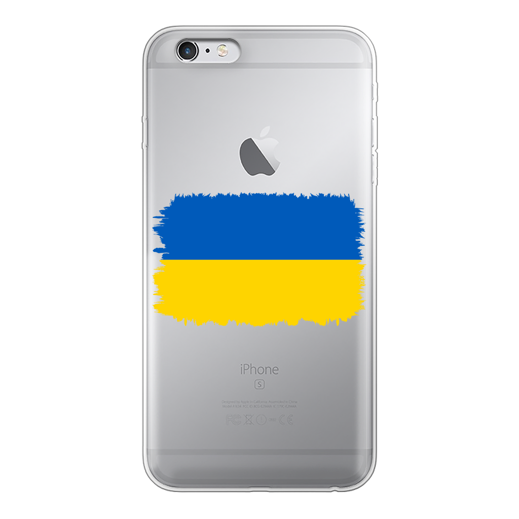 UKRAINE FLAG Back Printed Transparent Soft Phone Case - Lynendo Trade Store