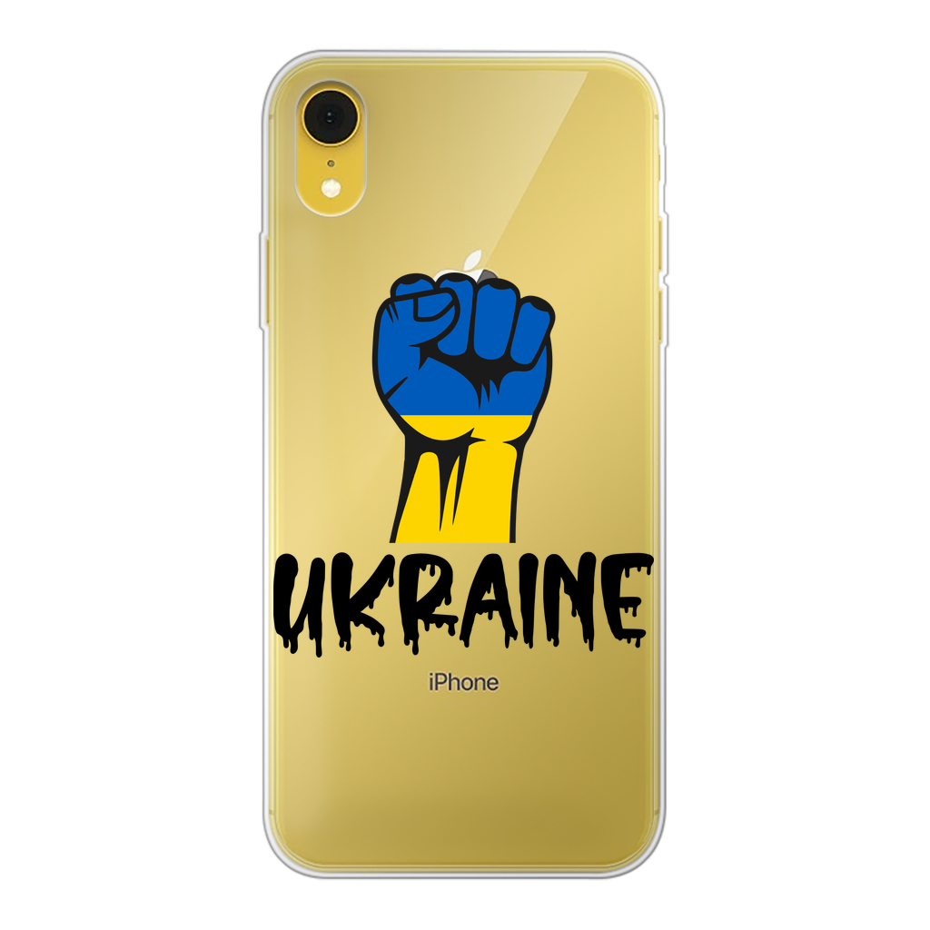 Ukraine Fist Back Printed Transparent Soft Phone Case - Lynendo Trade Store