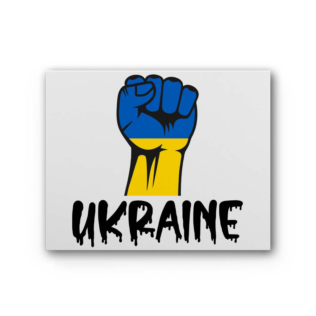 Ukraine Fist Premium Stretched Canvas - Lynendo Trade Store