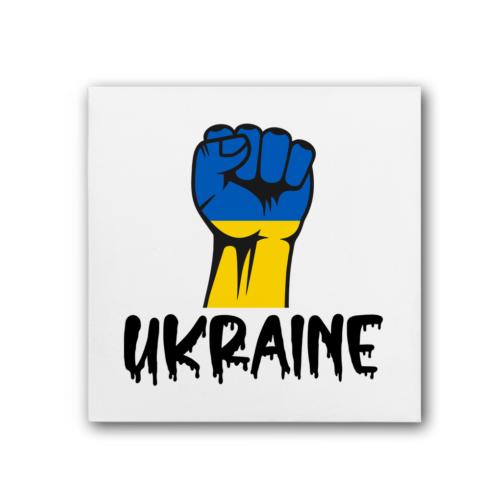 Ukraine Fist Premium Stretched Canvas - Lynendo Trade Store
