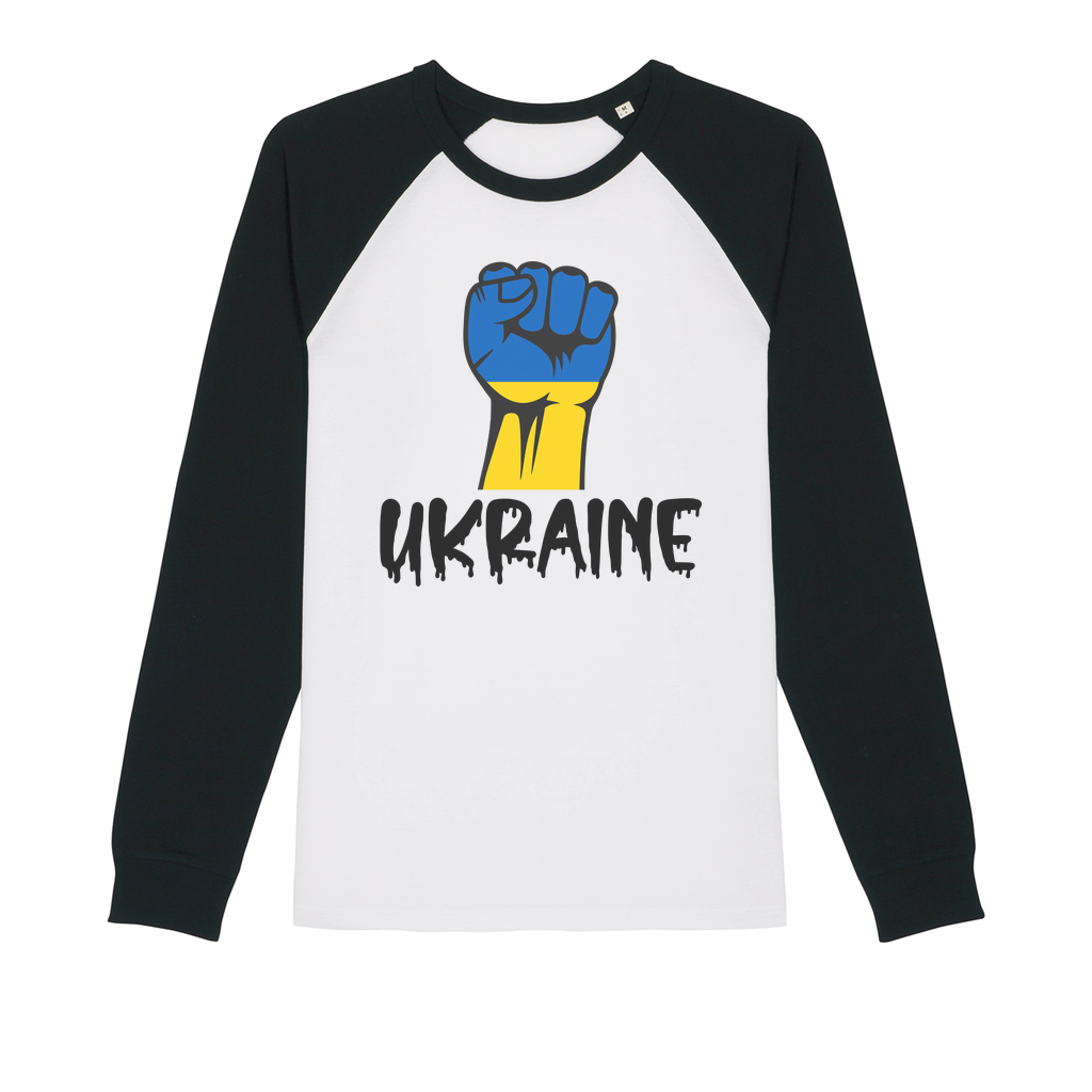 Ukraine Fist Premium Raglan Long Sleeve Shirt - Lynendo Trade Store