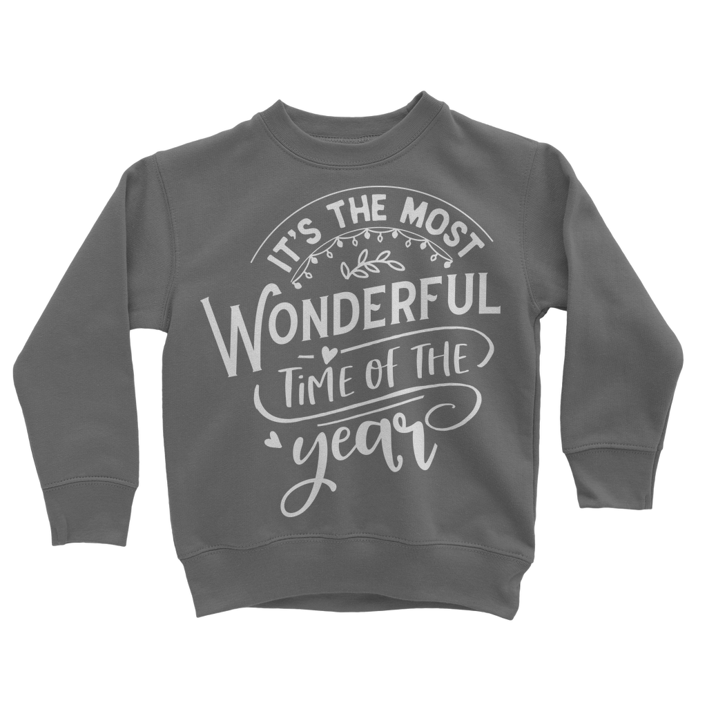 THE MOST WONDERFUL TIME Classic Kids Sweatshirt - Lynendo Trade Store