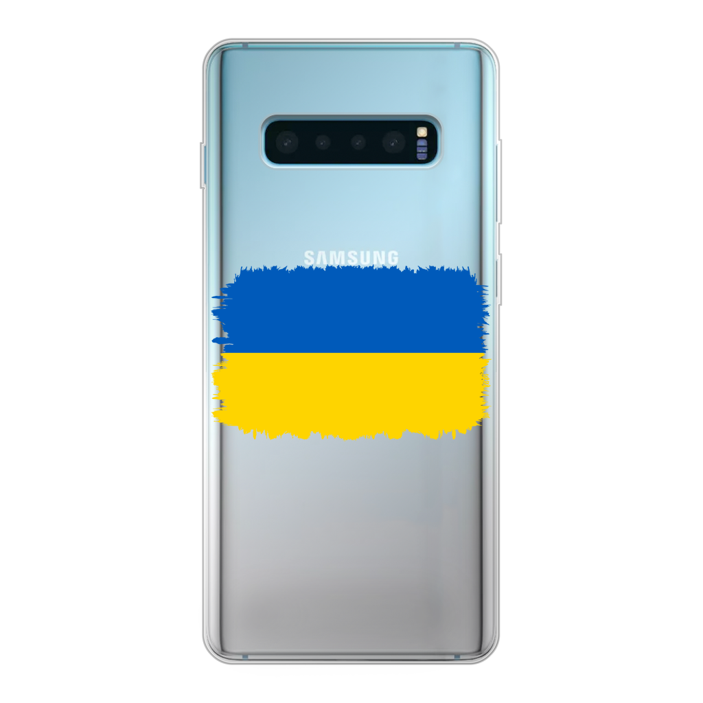 UKRAINE FLAG Back Printed Transparent Soft Phone Case - Lynendo Trade Store