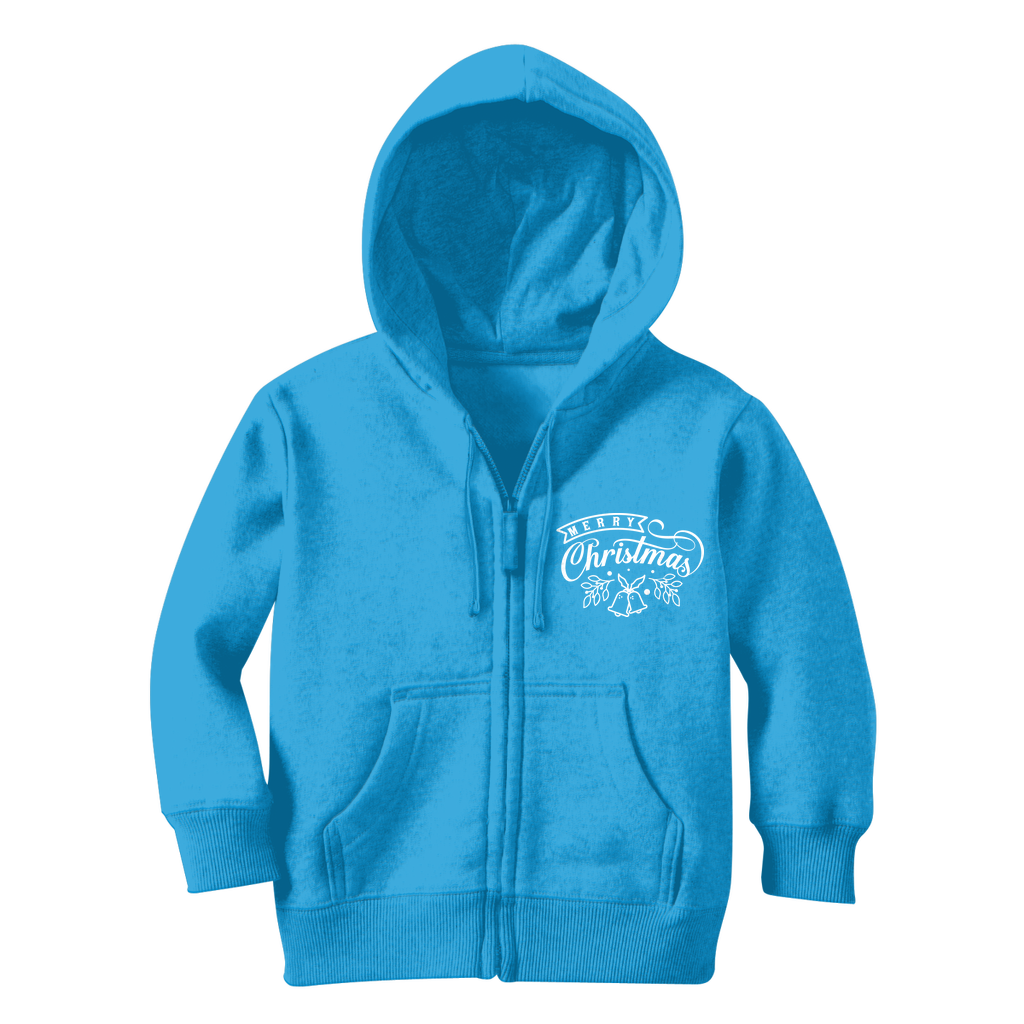 MERRY CHRISTMAS Classic Kids Zip Hoodie - Lynendo Trade Store