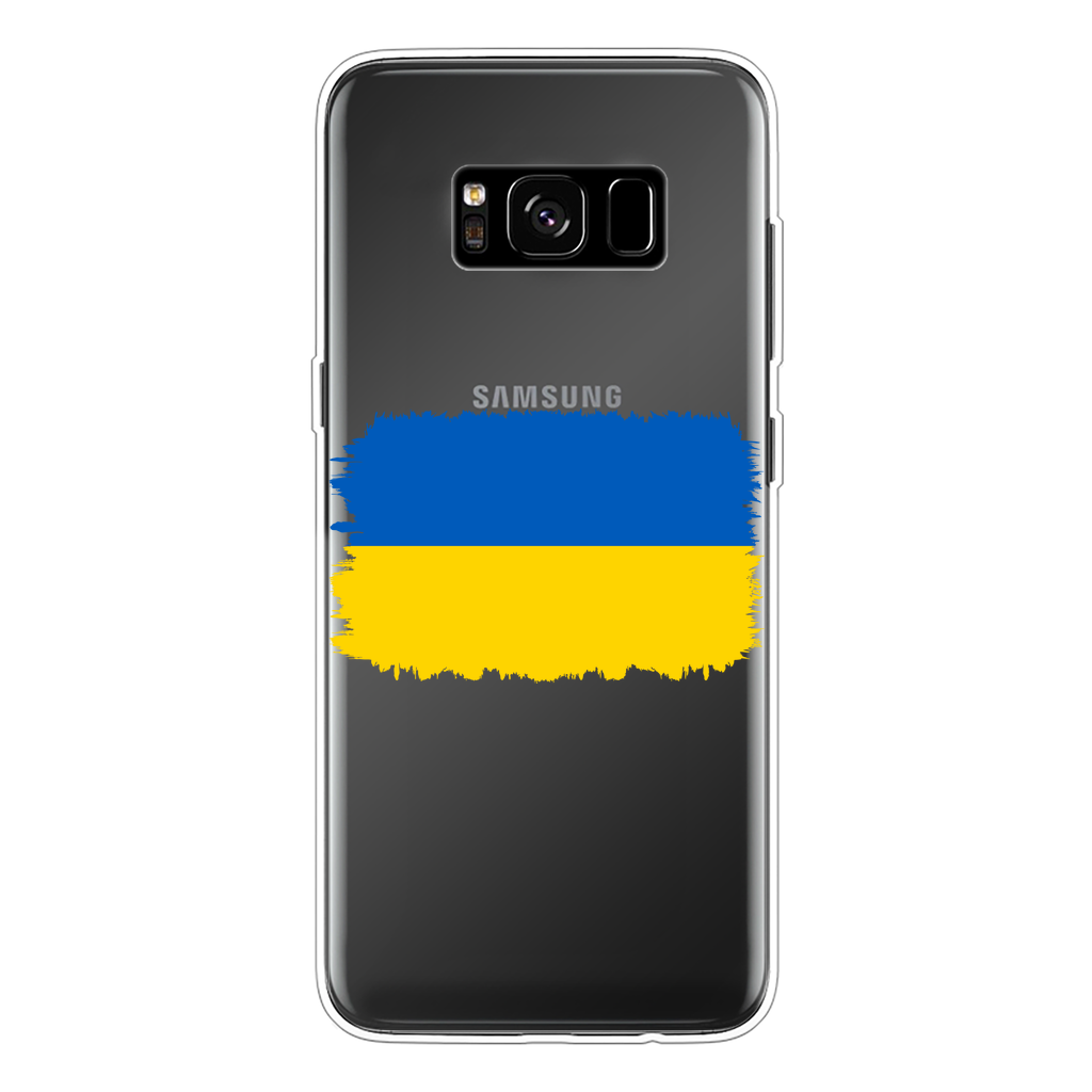 UKRAINE FLAG Back Printed Transparent Soft Phone Case - Lynendo Trade Store
