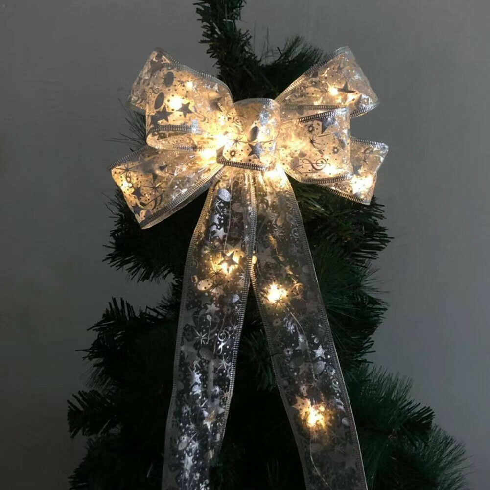 Christmas Light - Tree Decoration - Light Up Bow Ribbon - Lynendo Trade Store