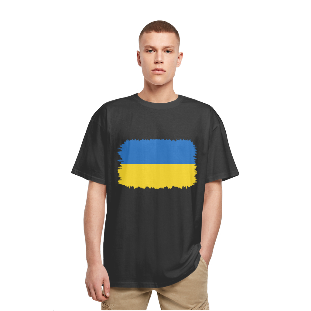 UKRAINE FLAG Heavy Oversized T-Shirt - Lynendo Trade Store