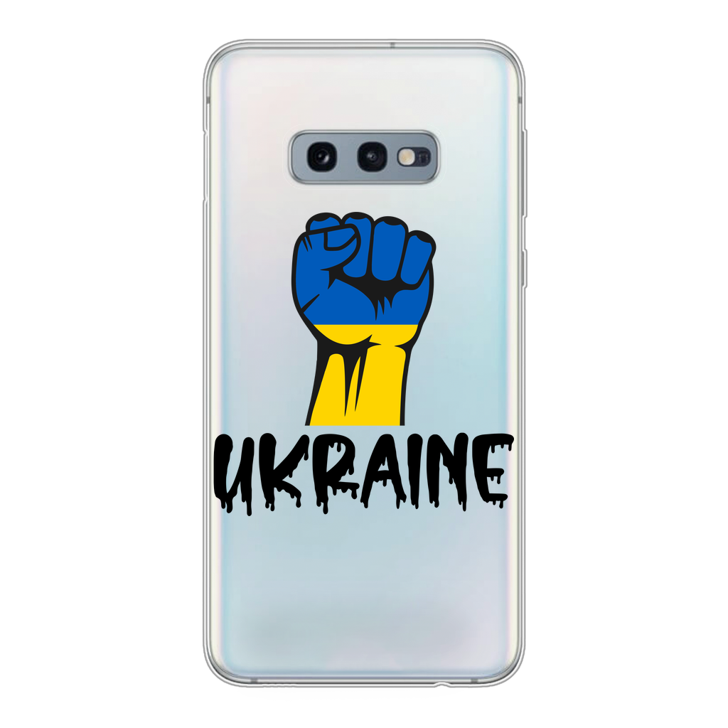 Ukraine Fist Back Printed Transparent Soft Phone Case - Lynendo Trade Store