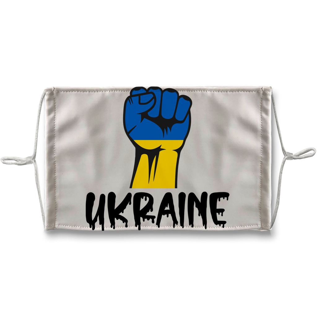 Ukraine Fist Sublimation Face Mask + 10 Replacement Filters - Lynendo Trade Store