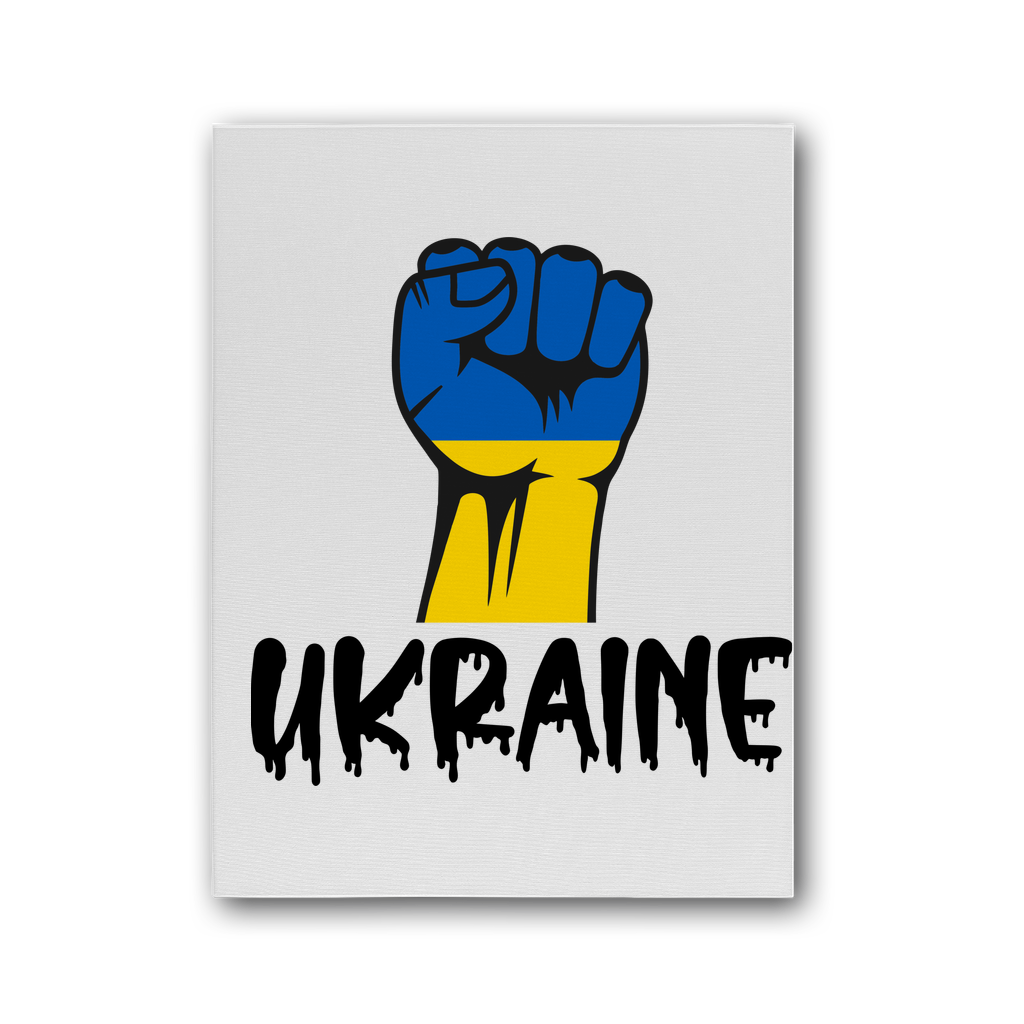 Ukraine Fist Premium Stretched Canvas - Lynendo Trade Store