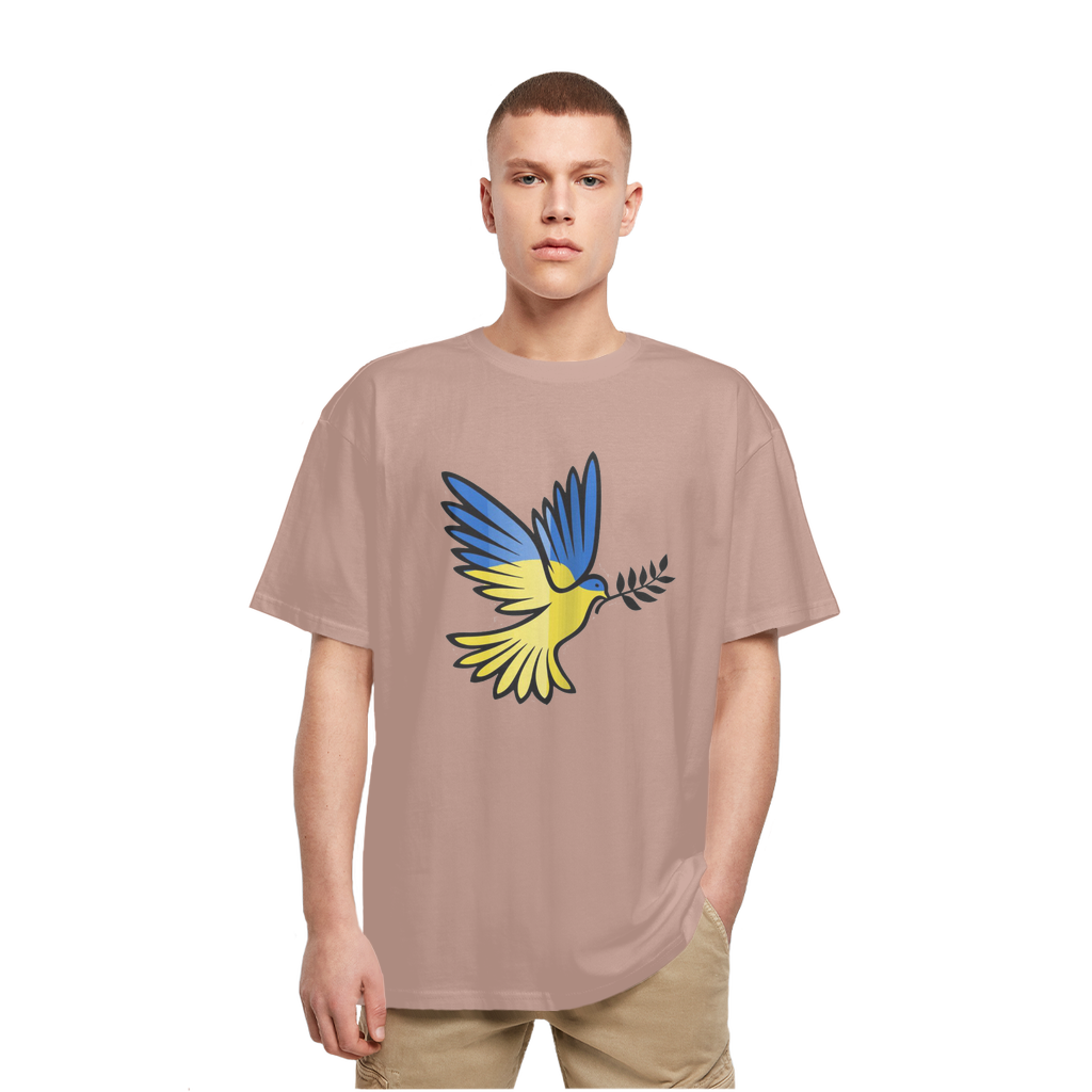 Ukraine Peace Bird Heavy Oversized T-Shirt - Lynendo Trade Store