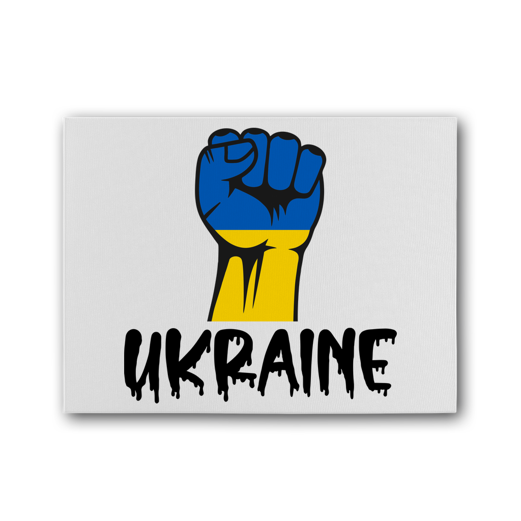 Ukraine Fist Premium Stretched Canvas - Lynendo Trade Store