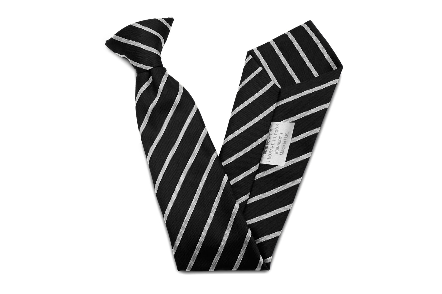 Stock Design Ties Black with Single White Stripe (5402-9101) - Lynendo Trade Store