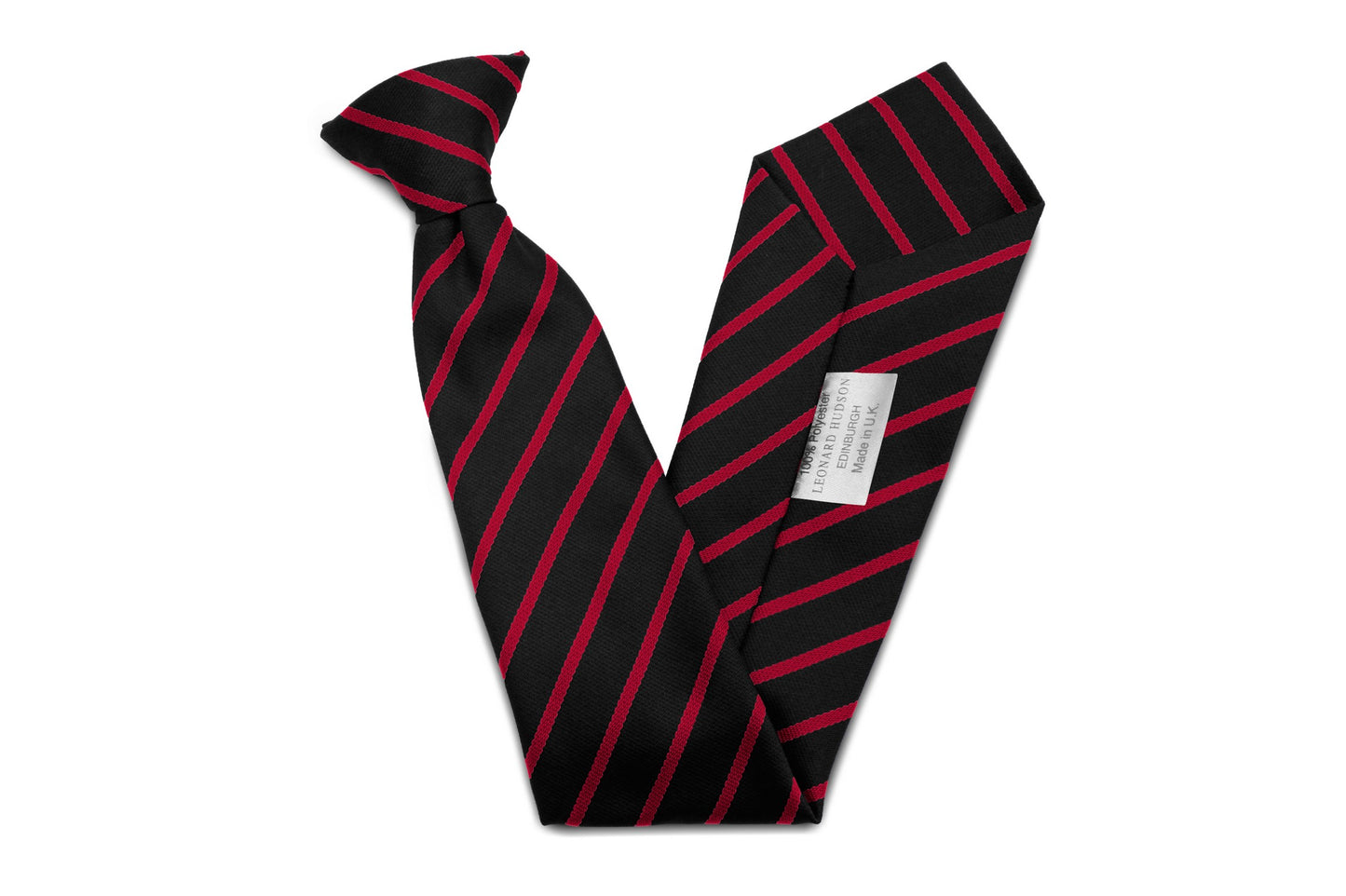 Stock Design Ties Black with Single Red Stripe (5402-9102) - Lynendo Trade Store