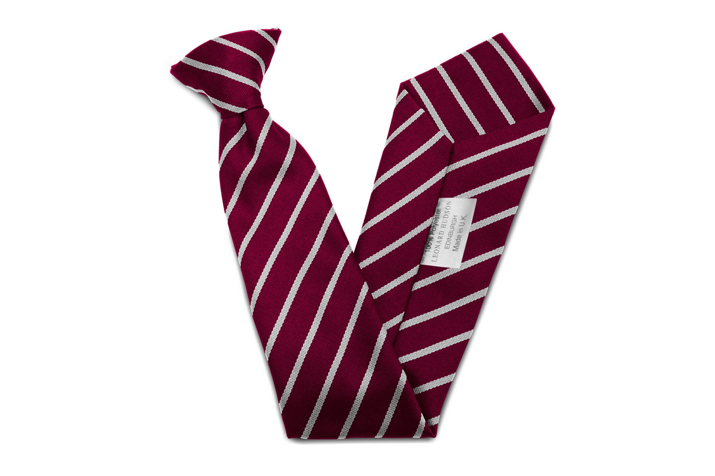 Stock Design Ties Maroon with Single White Stripe (5402-9108) - Lynendo Trade Store