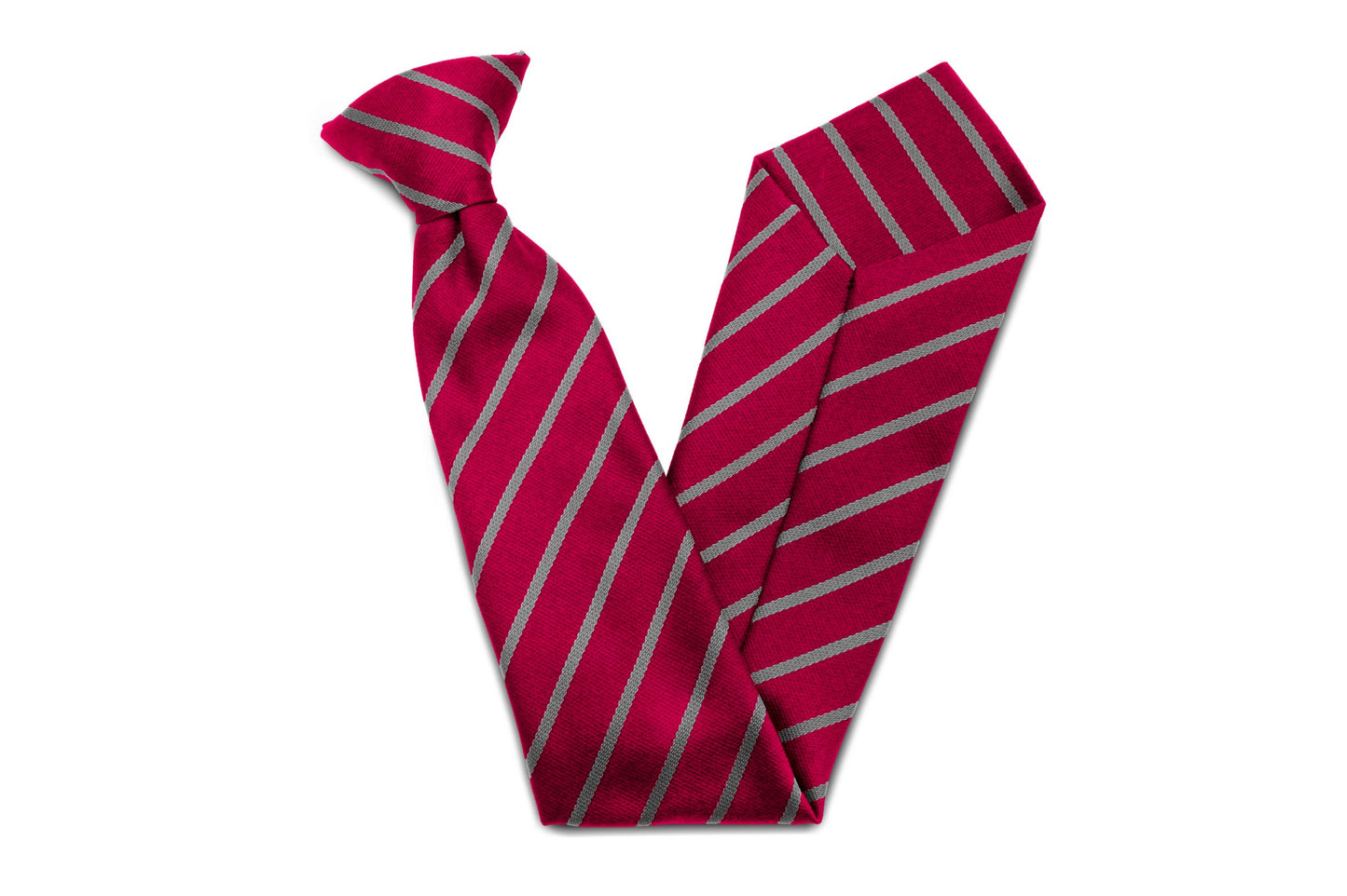 Stock Design Ties Red with Single Grey Stripe (5402-9120) - Lynendo Trade Store