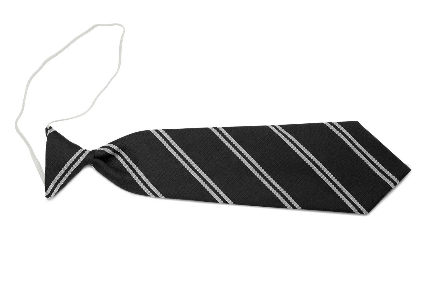 Stock Design Ties Black with Double White Stripe (5403-9201) - Lynendo Trade Store