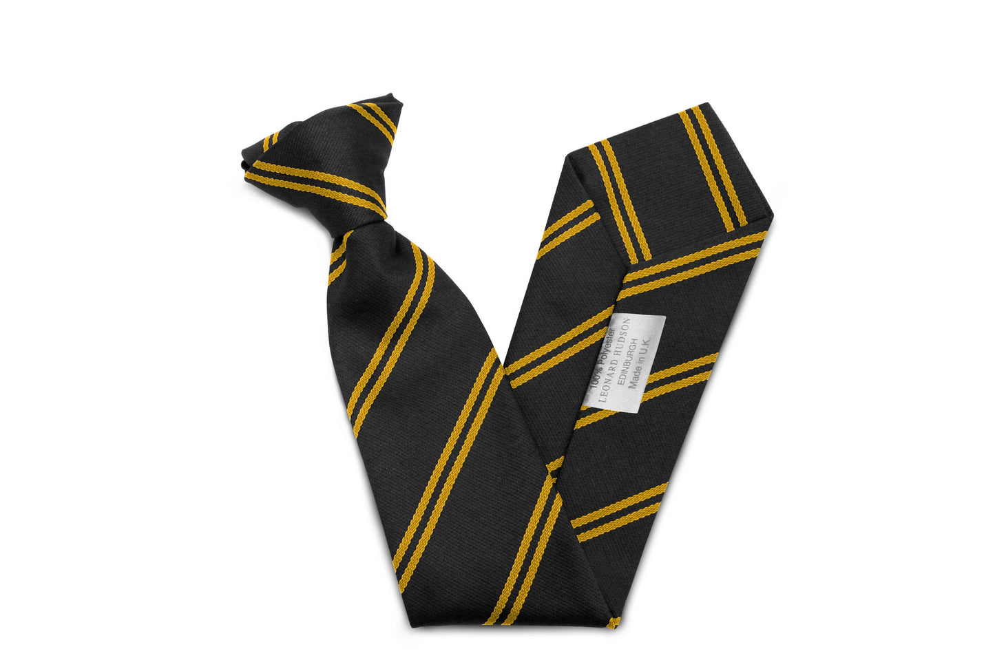 Stock Design Ties Black with Double gold Stripe (5403-9202) - Lynendo Trade Store