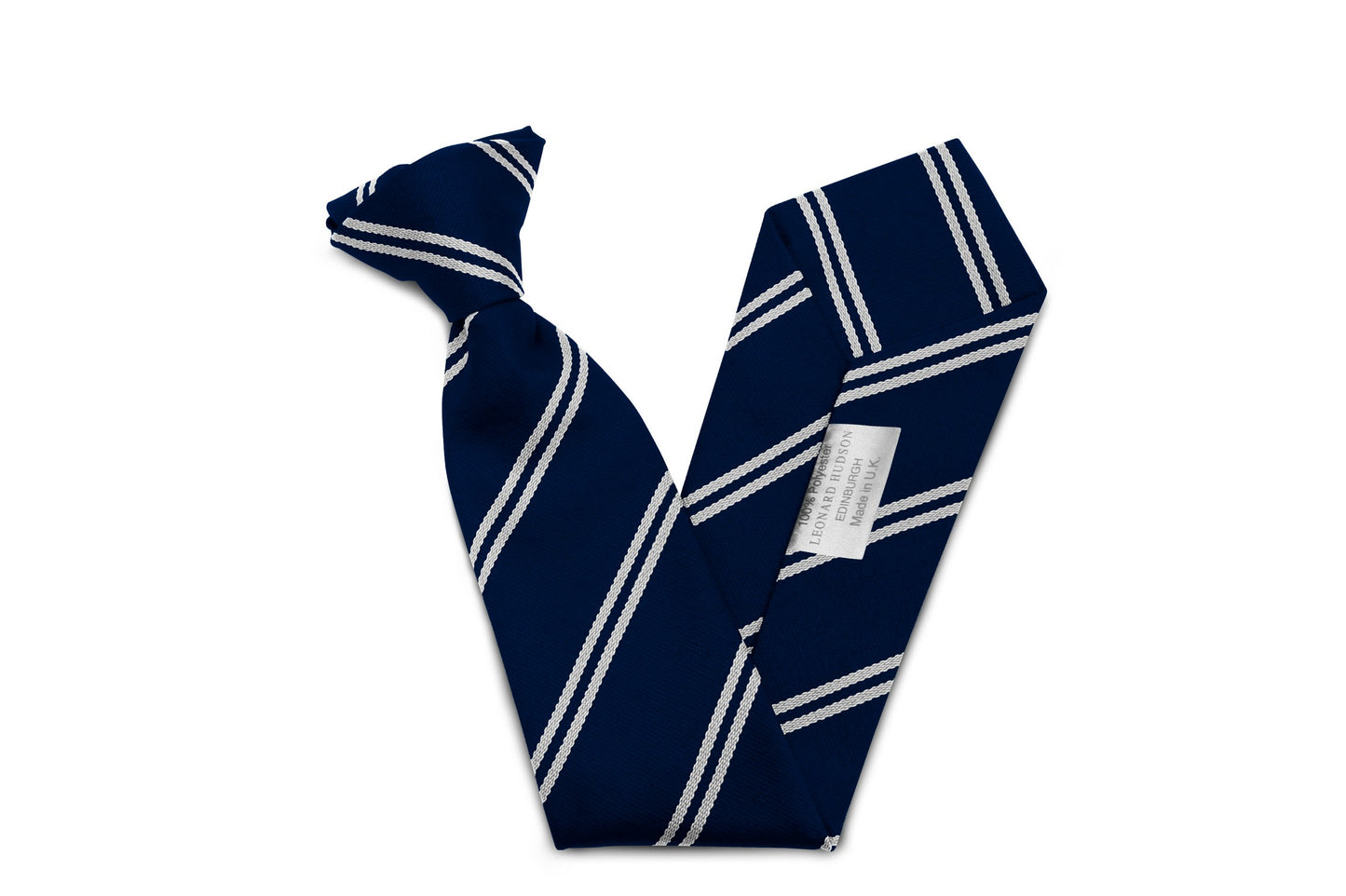 Stock Design Ties Navy with double White Stripe (5403-9203) - Lynendo Trade Store