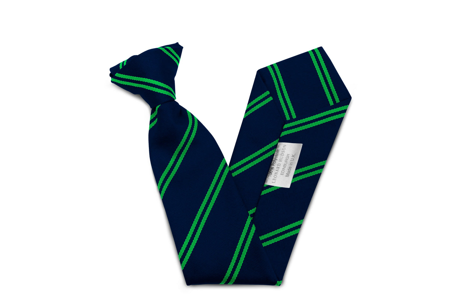 Stock Design Ties Navy with double Emerald Stripe (5403-9213) - Lynendo Trade Store