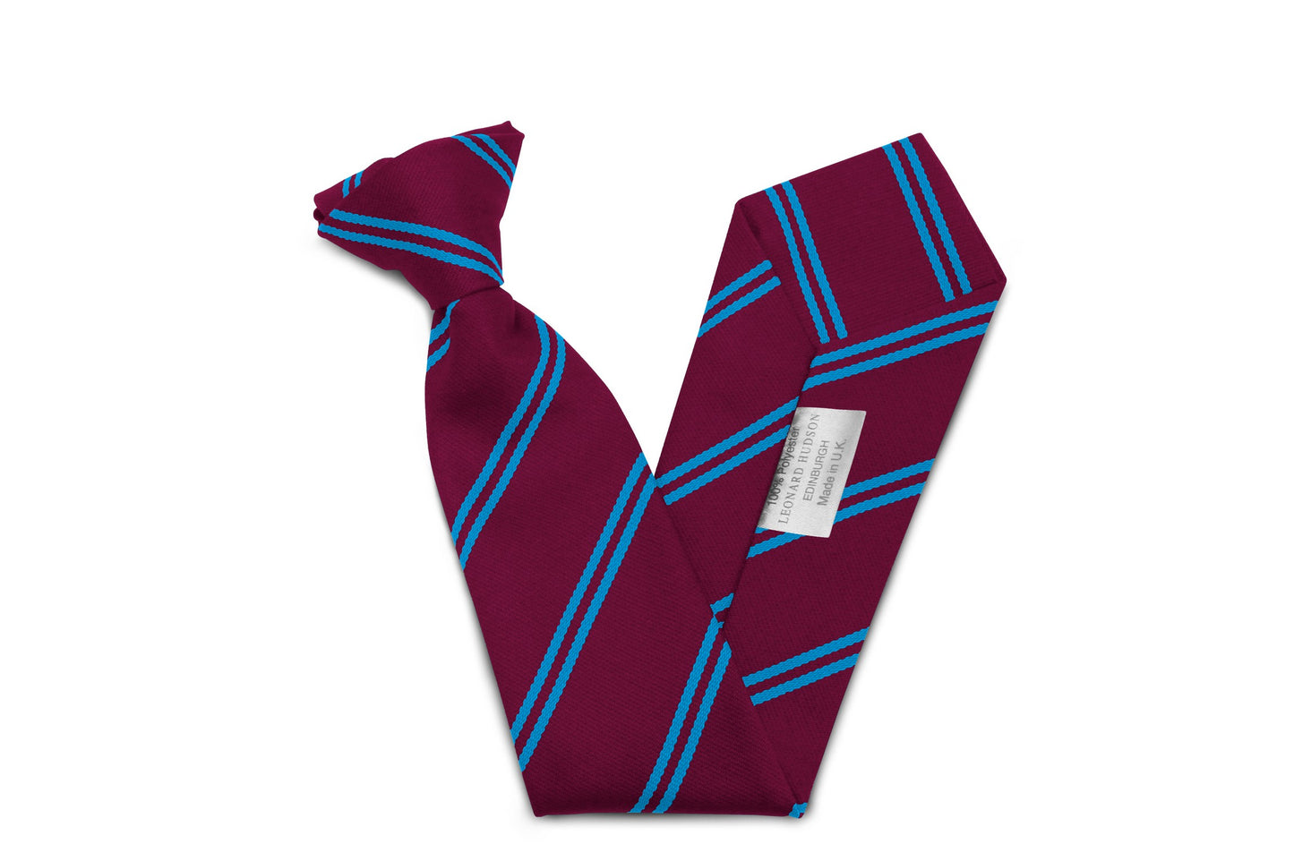 Stock Design Ties Maroon with double Sky Stripe (5403-9214) - Lynendo Trade Store