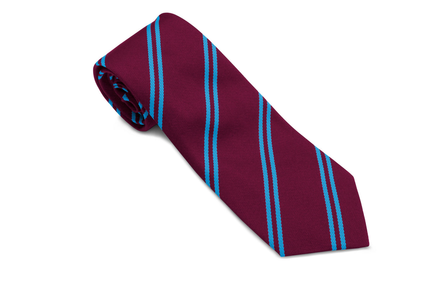 Stock Design Ties Maroon with double Sky Stripe (5403-9214) - Lynendo Trade Store