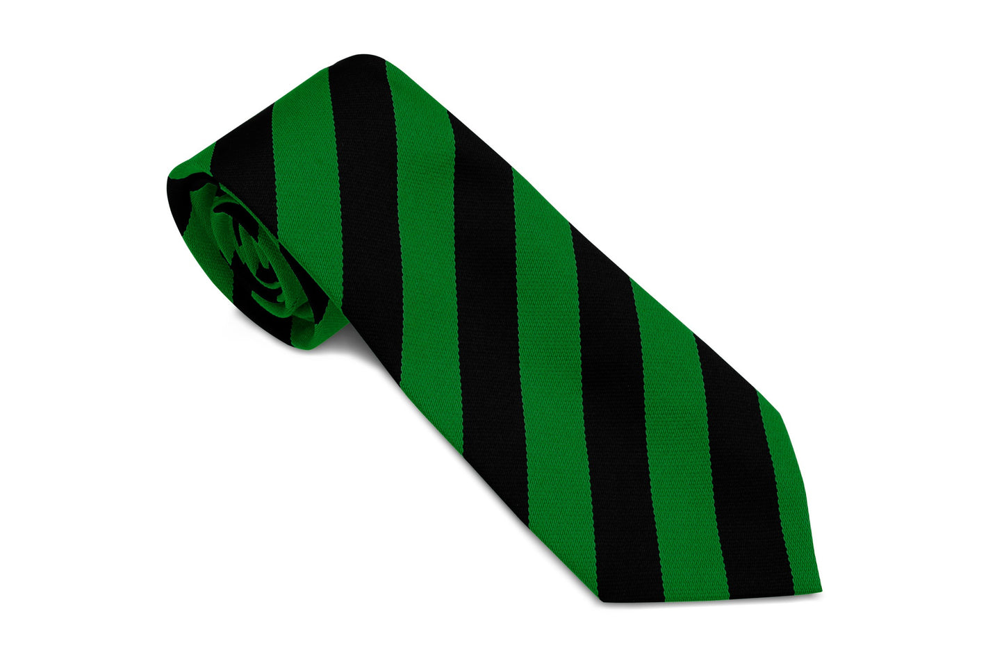 Stock Design Ties in Black and Emerald Equal Stripe (5404-9502) - Lynendo Trade Store
