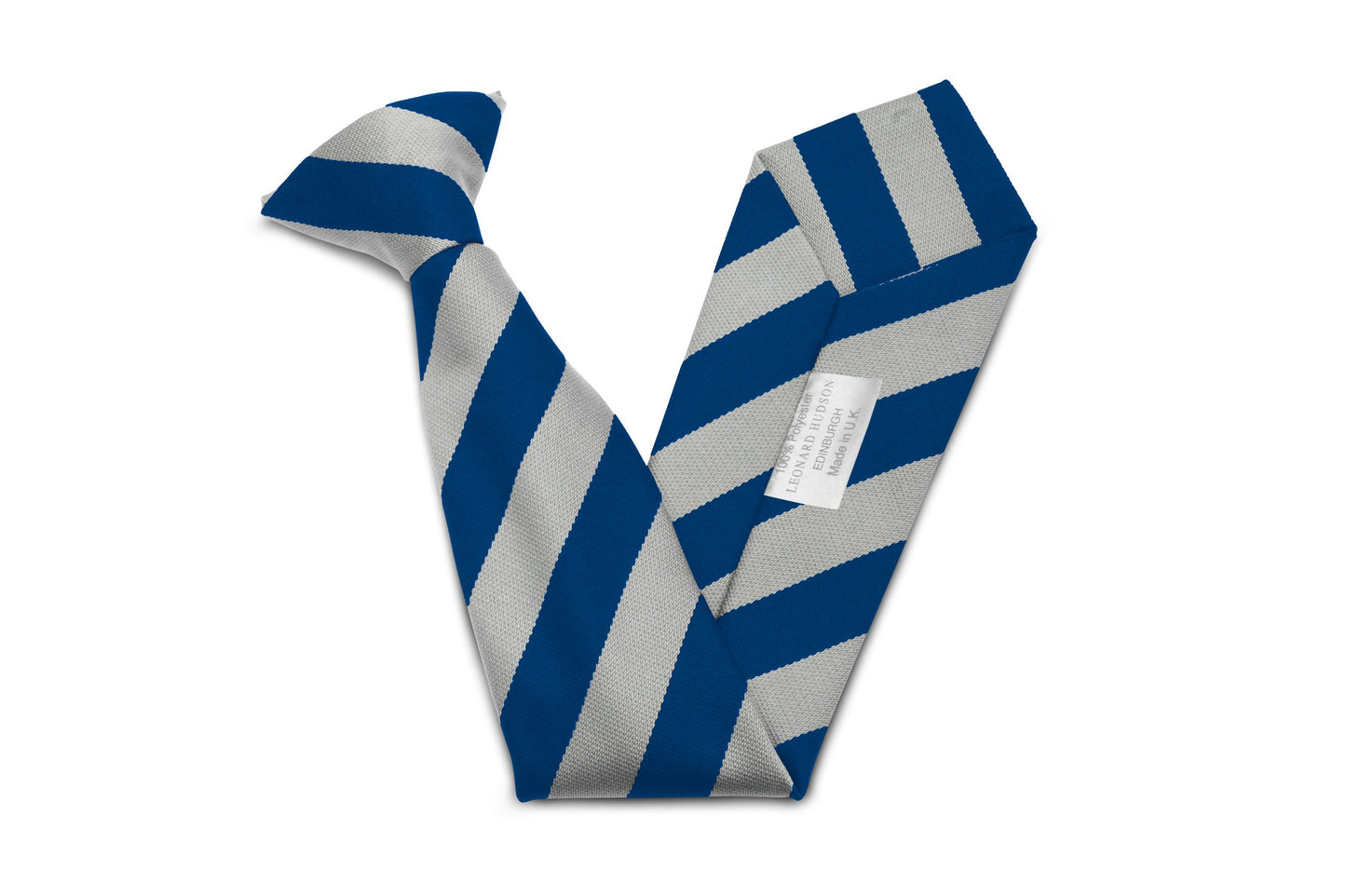 Stock Design Ties in Royal and White Equal Stripe (5404-9508) - Lynendo Trade Store