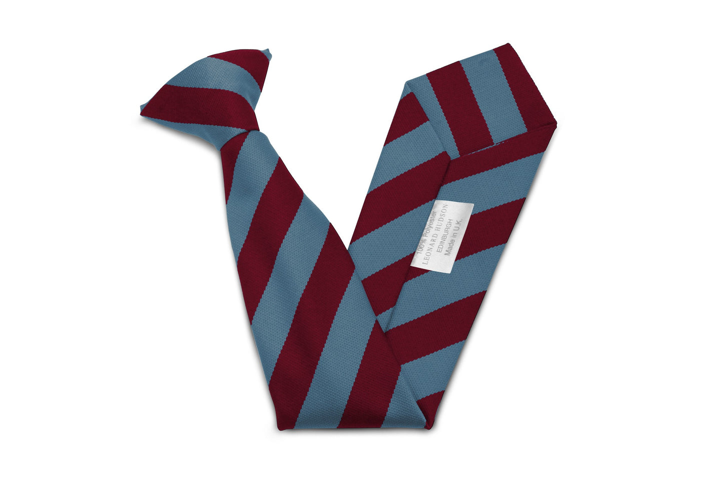 Stock Design Ties in Maroon and Sky Equal Stripe (5404-9514) - Lynendo Trade Store