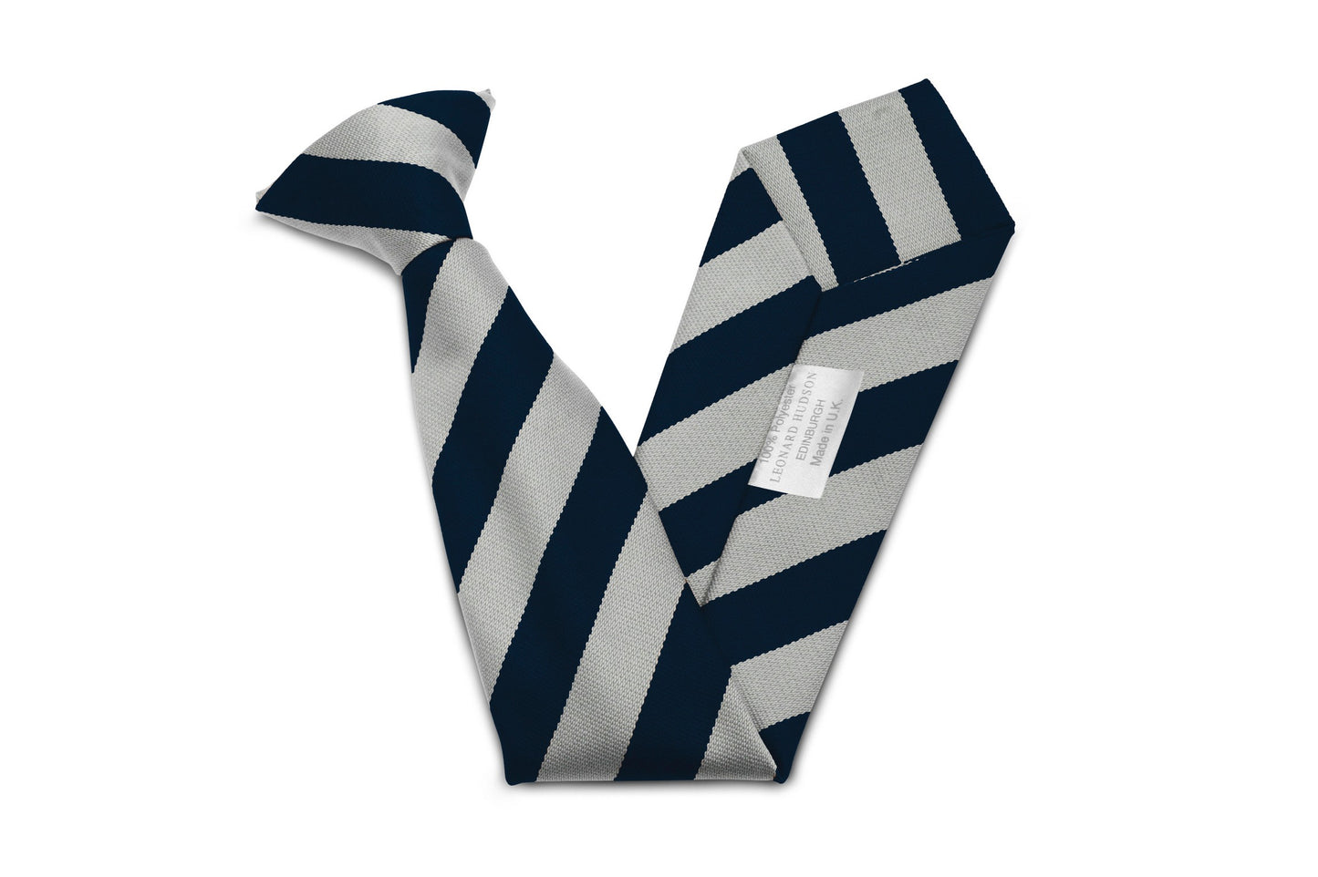 Stock Design Ties in Navy and White Equal Stripe (5404-9515) - Lynendo Trade Store