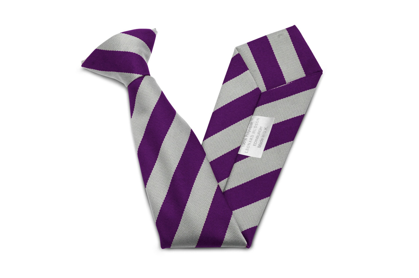 Stock Design Ties in Purple and White Equal Stripe (5404-9517) - Lynendo Trade Store