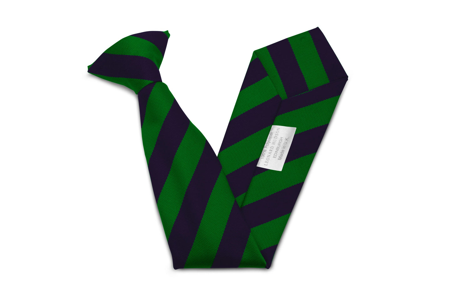 Stock Design Ties in Navy and Emerald Equal Stripe (5404-9519) - Lynendo Trade Store