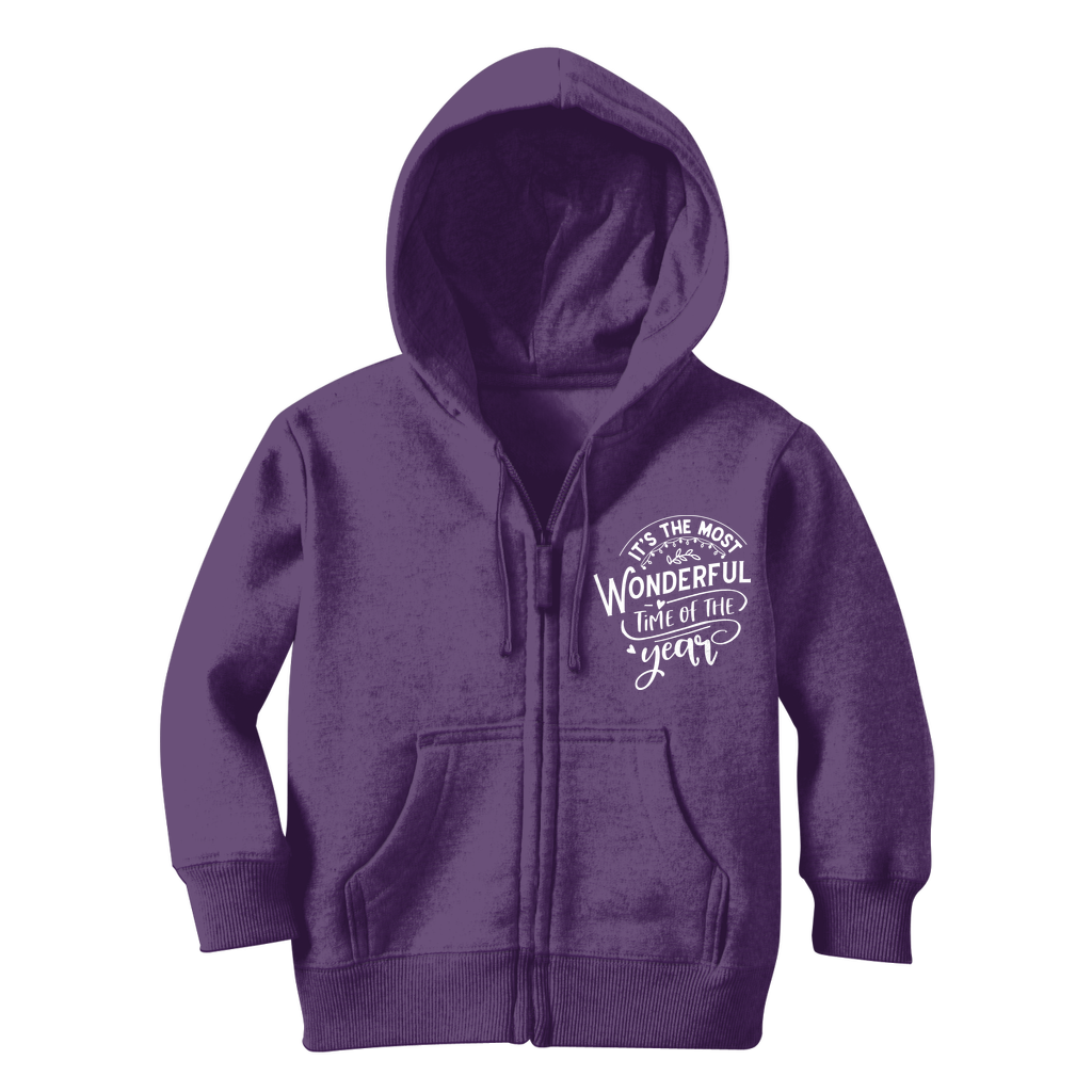 THE MOST WONDERFUL TIME Classic Kids Zip Hoodie - Lynendo Trade Store