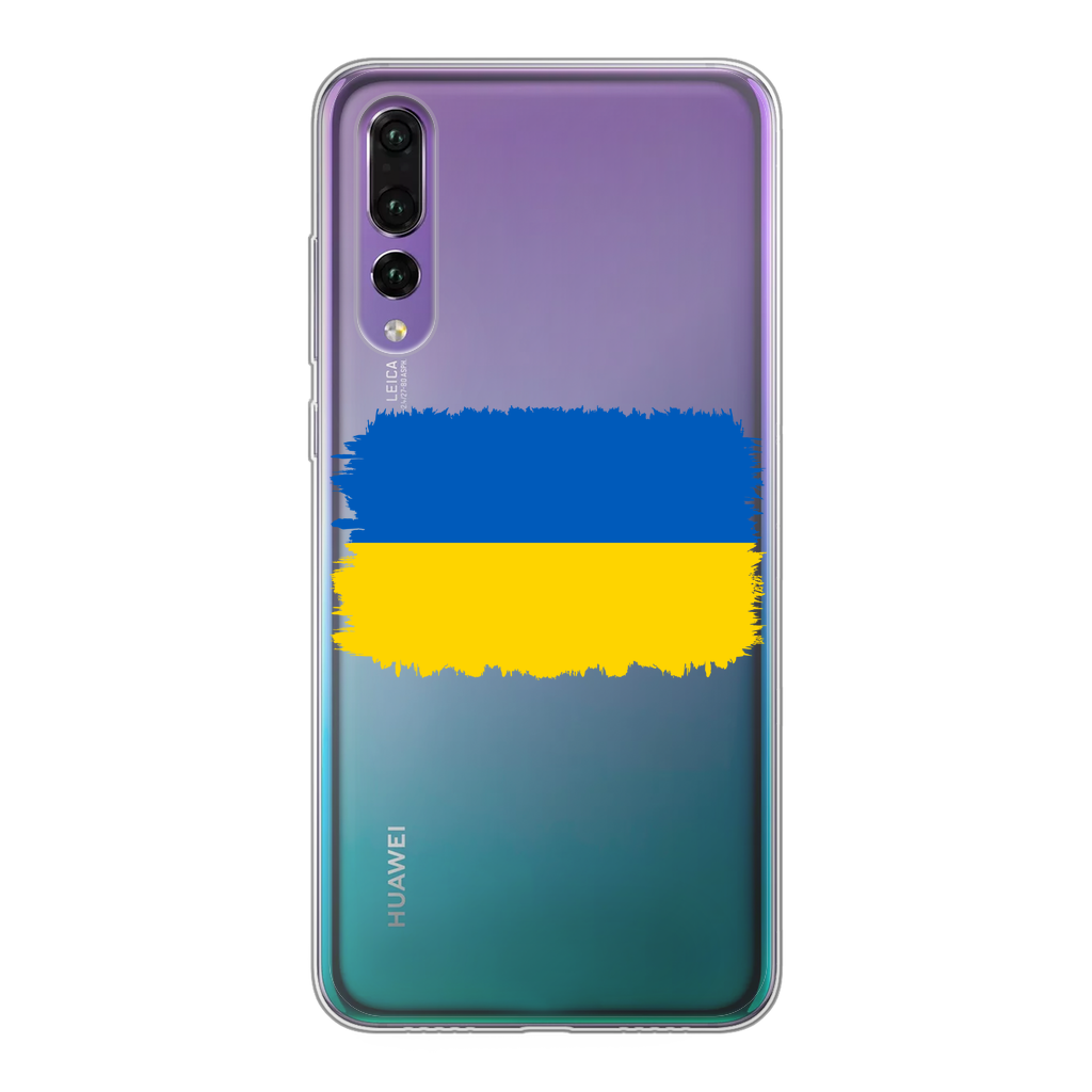 UKRAINE FLAG Back Printed Transparent Soft Phone Case - Lynendo Trade Store