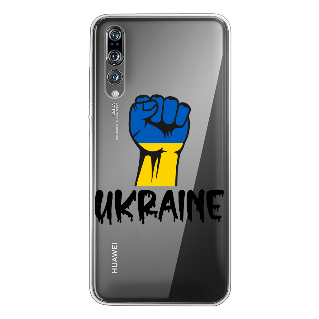 Ukraine Fist Back Printed Transparent Soft Phone Case - Lynendo Trade Store
