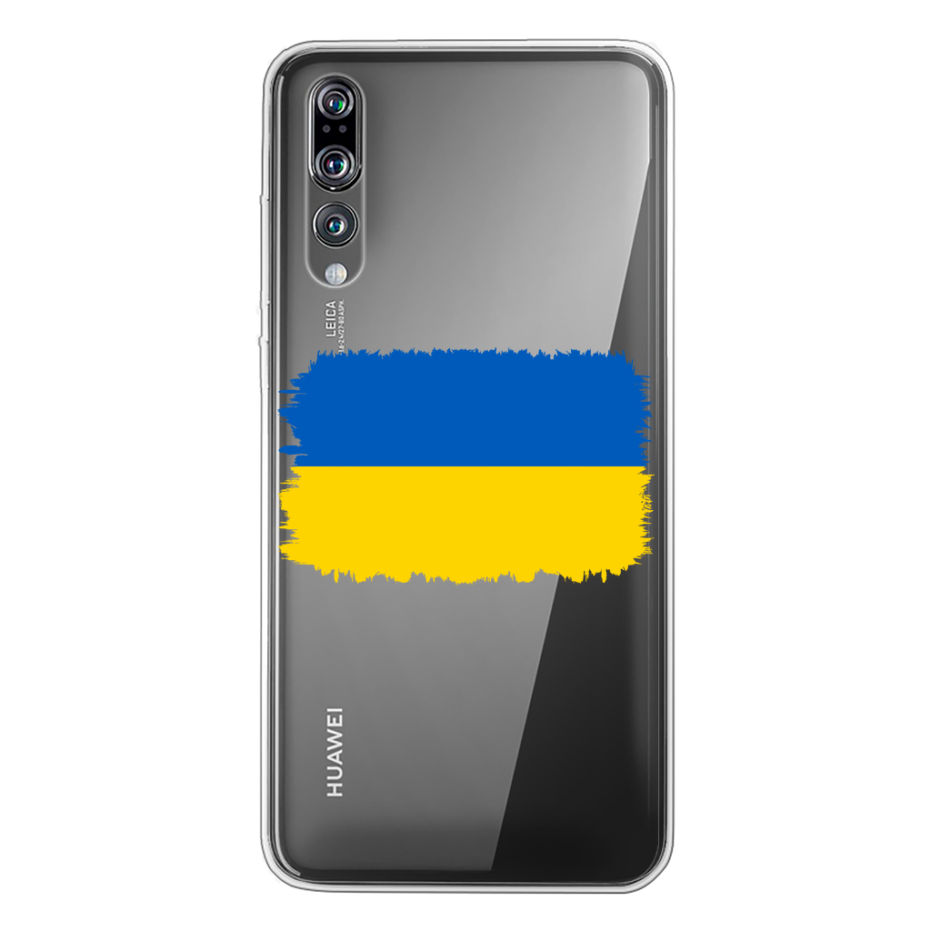 UKRAINE FLAG Back Printed Transparent Soft Phone Case - Lynendo Trade Store