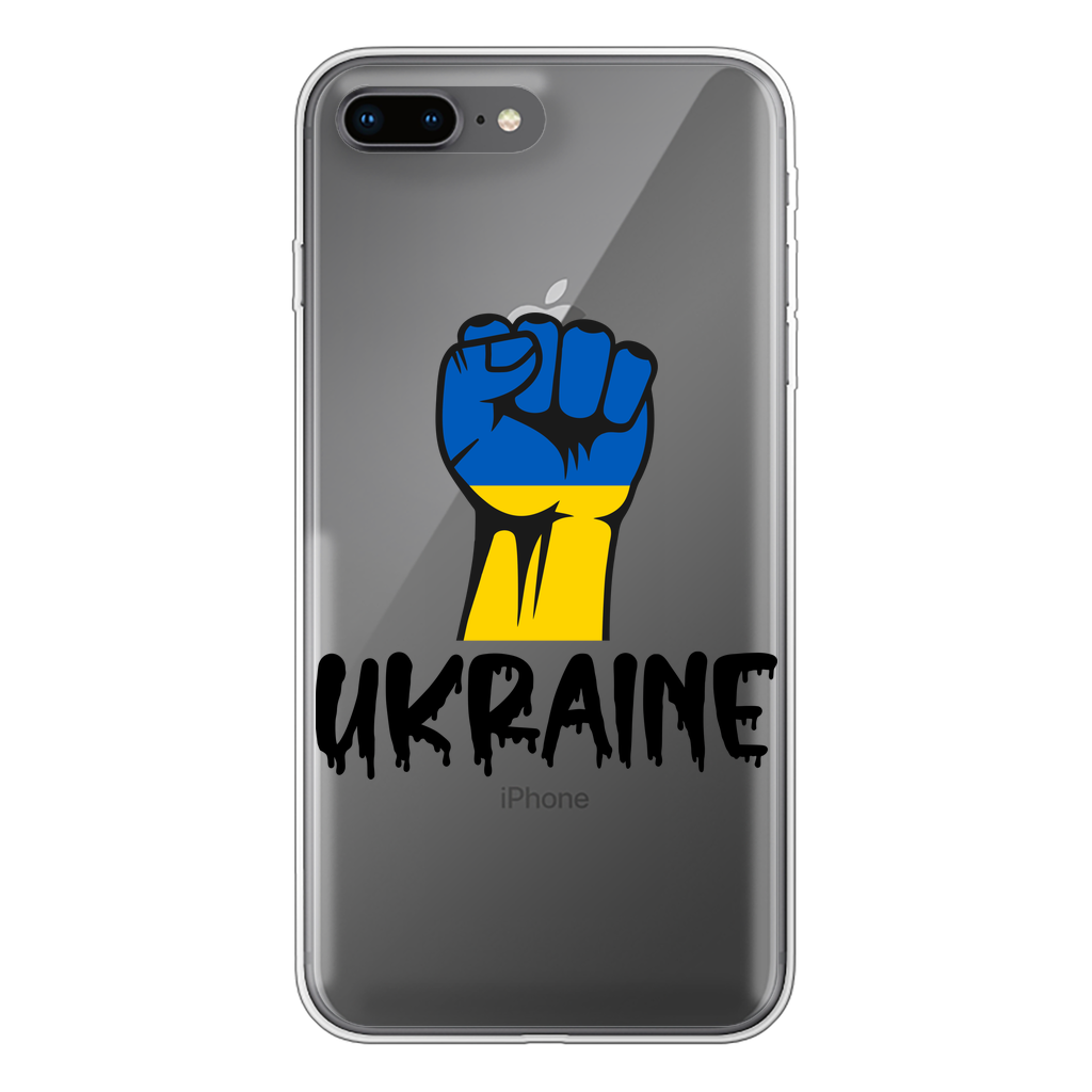 Ukraine Fist Back Printed Transparent Soft Phone Case - Lynendo Trade Store