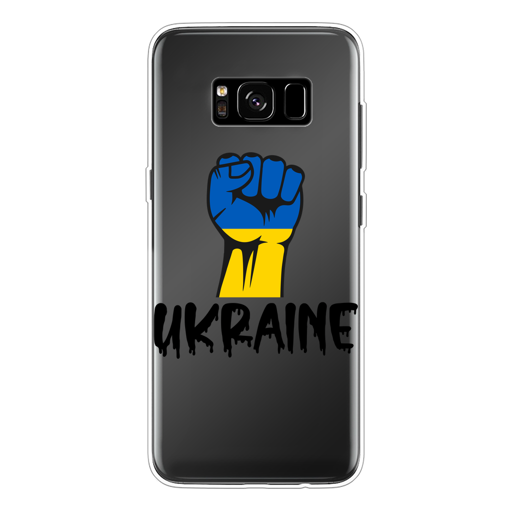 Ukraine Fist Back Printed Transparent Soft Phone Case - Lynendo Trade Store