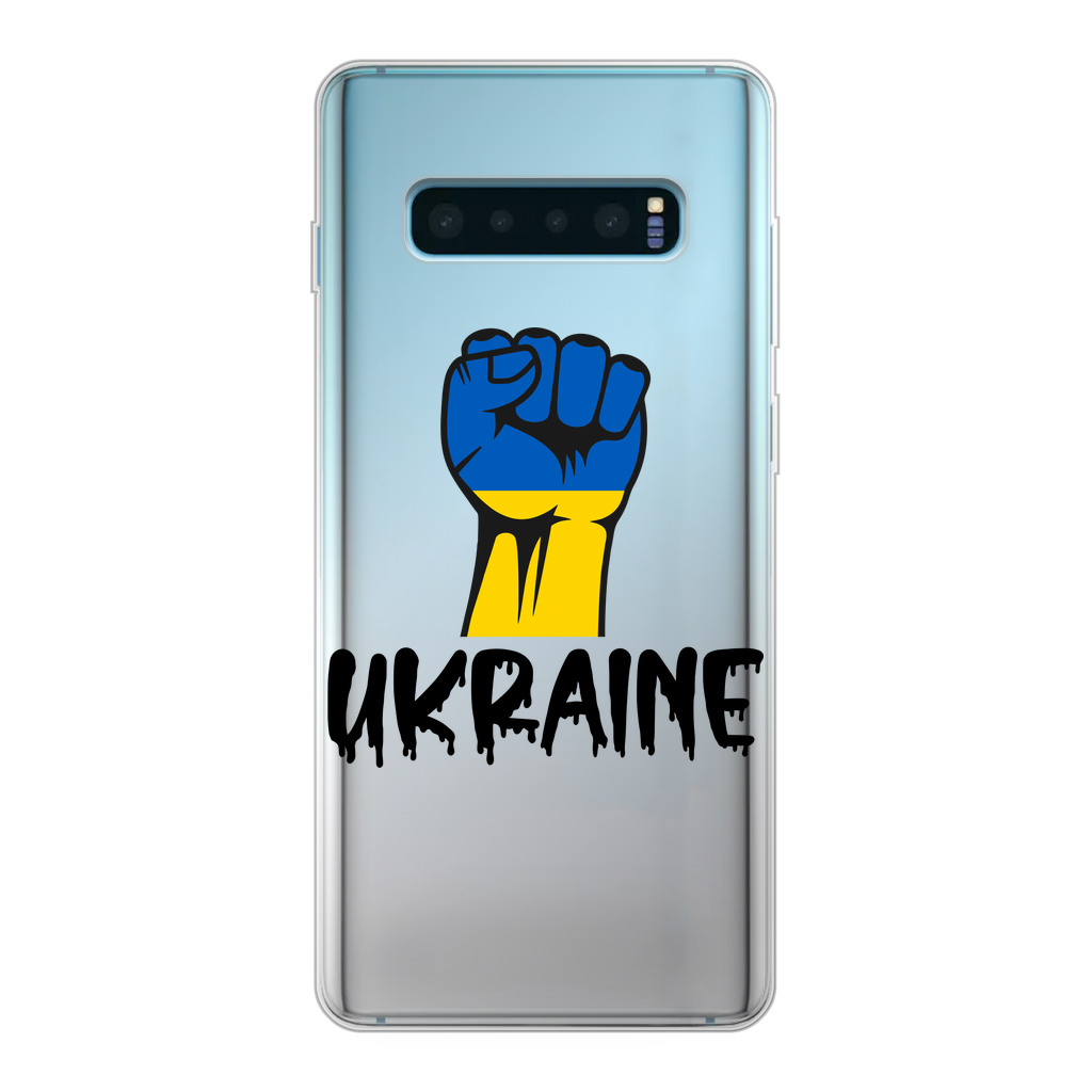 Ukraine Fist Back Printed Transparent Soft Phone Case - Lynendo Trade Store