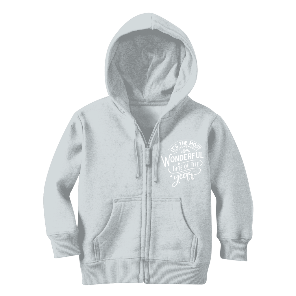 THE MOST WONDERFUL TIME Classic Kids Zip Hoodie - Lynendo Trade Store
