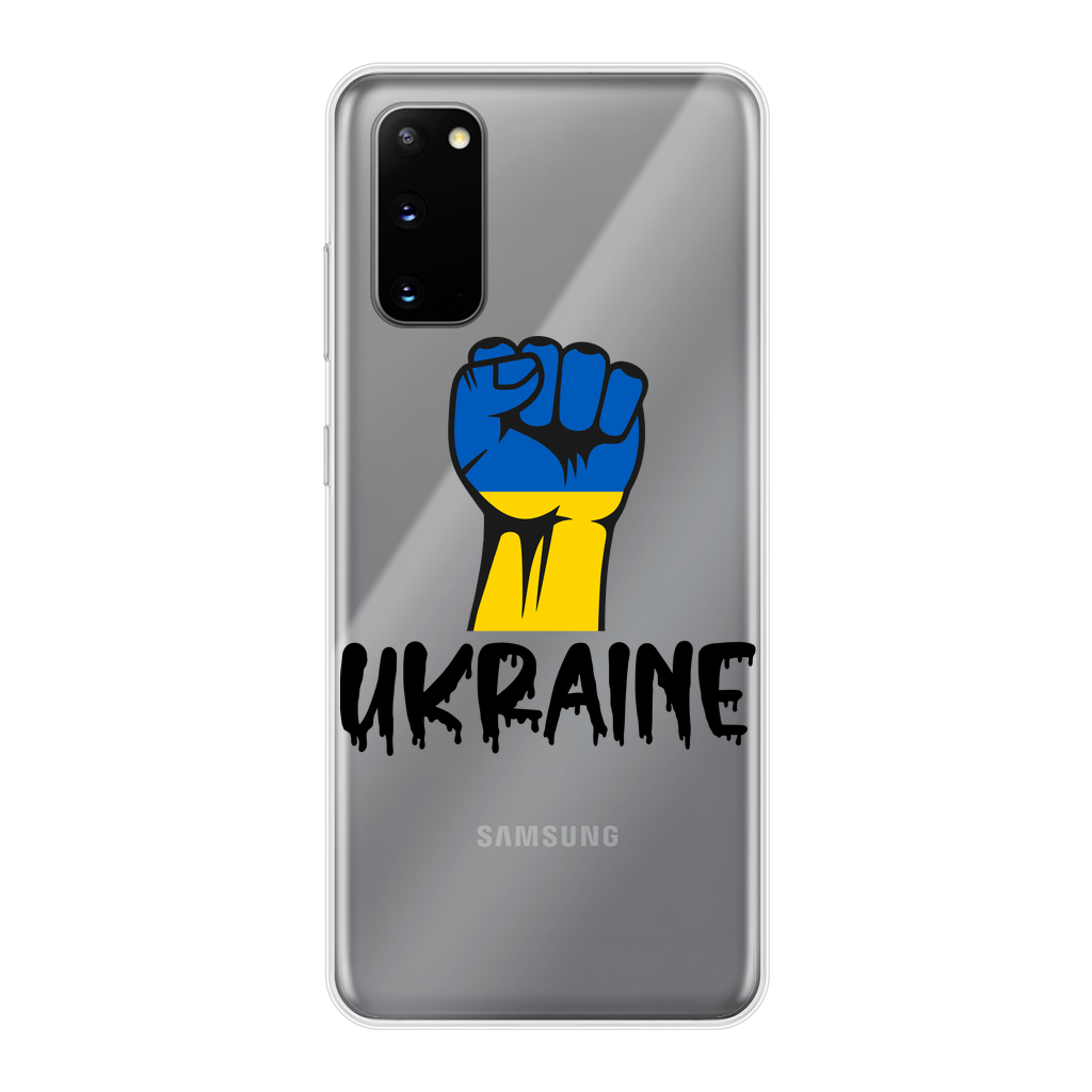 Ukraine Fist Back Printed Transparent Soft Phone Case - Lynendo Trade Store