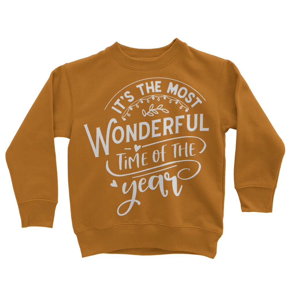 THE MOST WONDERFUL TIME Classic Kids Sweatshirt - Lynendo Trade Store