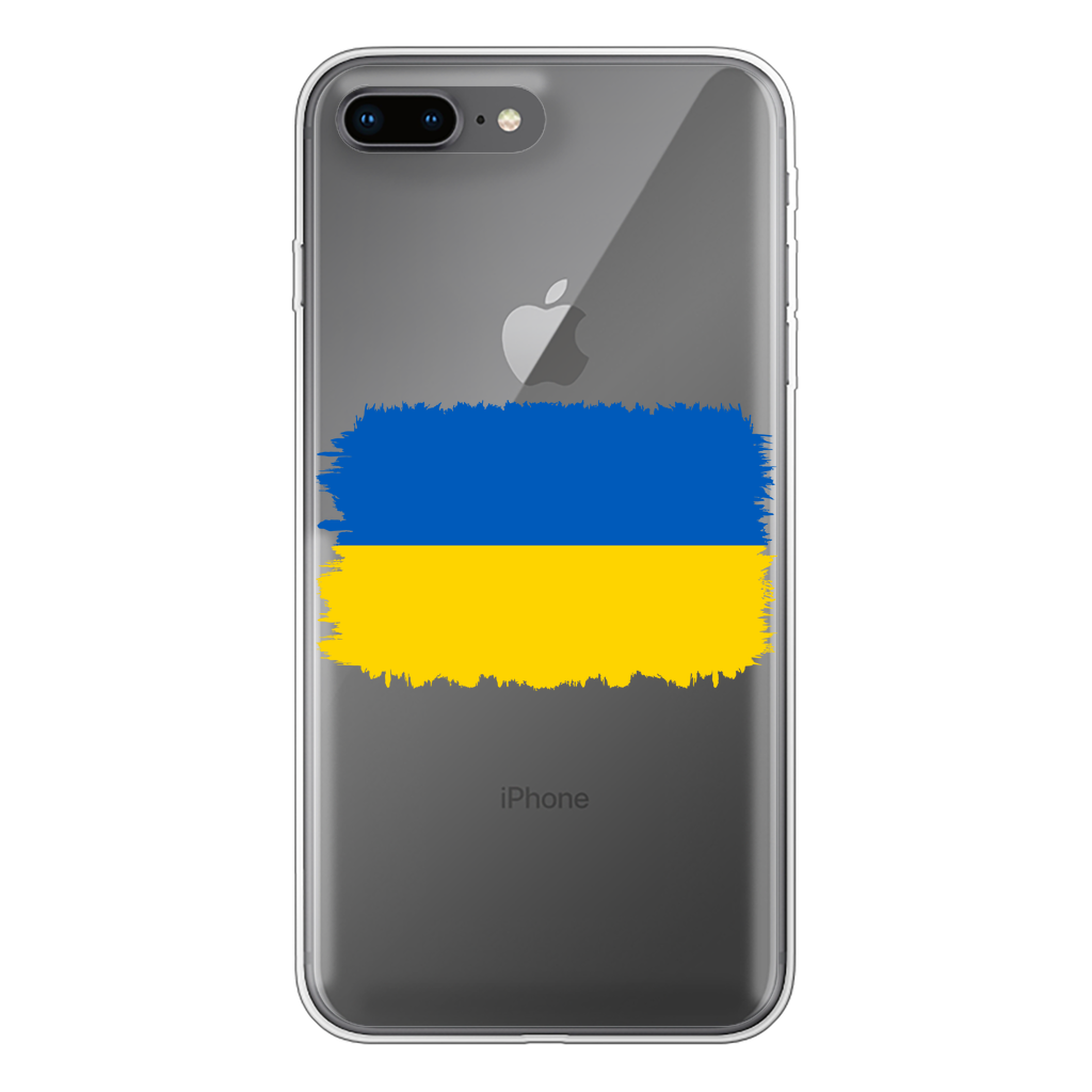 UKRAINE FLAG Back Printed Transparent Soft Phone Case - Lynendo Trade Store