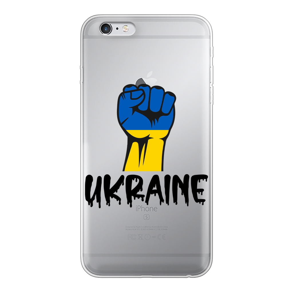 Ukraine Fist Back Printed Transparent Soft Phone Case - Lynendo Trade Store