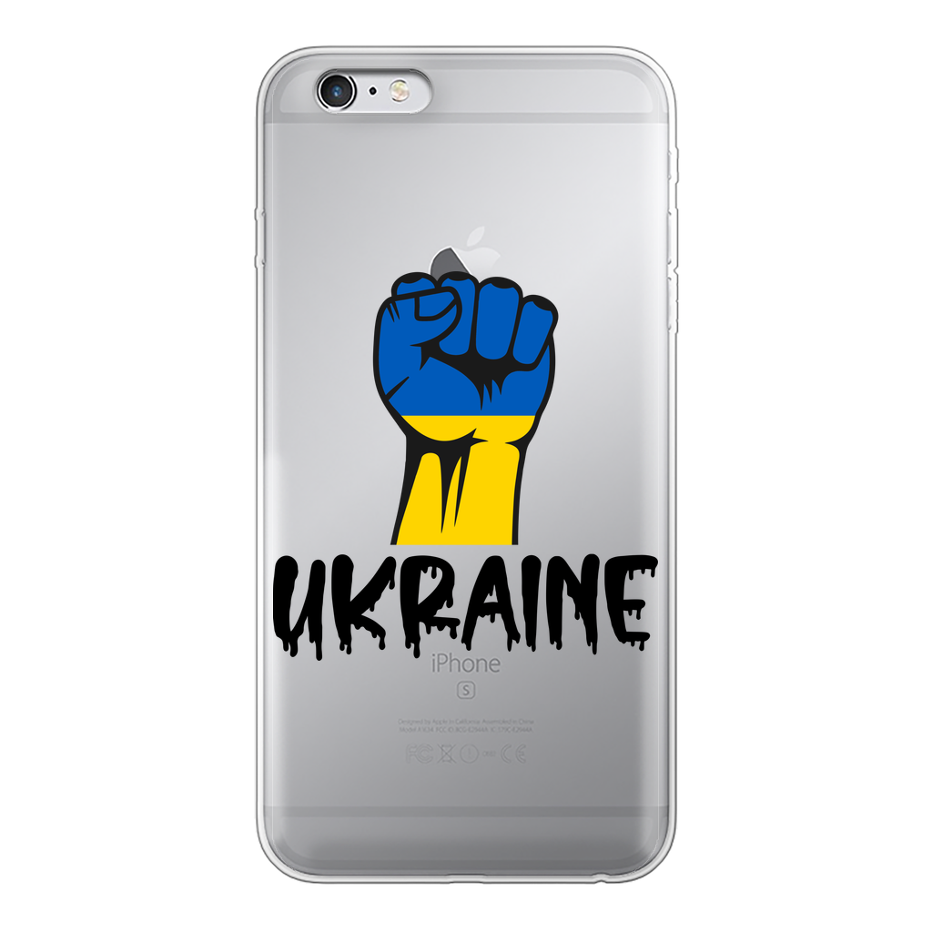 Ukraine Fist Back Printed Transparent Soft Phone Case - Lynendo Trade Store