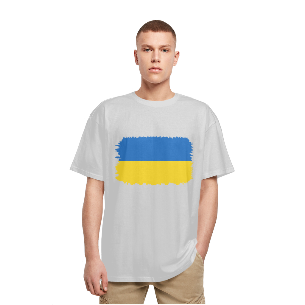 UKRAINE FLAG Heavy Oversized T-Shirt - Lynendo Trade Store
