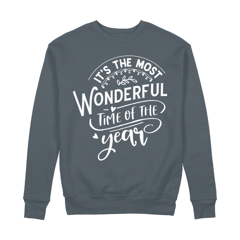 THE MOST WONDERFUL TIME 100% Organic Cotton Sweatshirt - Lynendo Trade Store