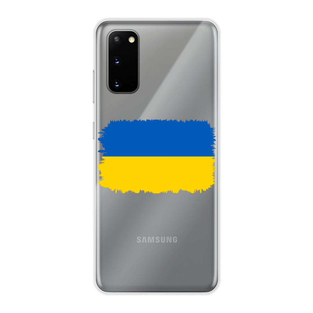 UKRAINE FLAG Back Printed Transparent Soft Phone Case - Lynendo Trade Store