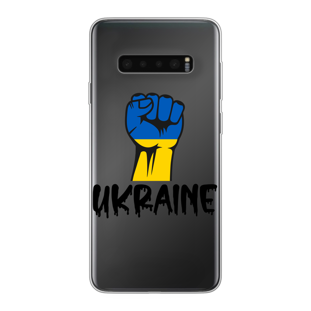 Ukraine Fist Back Printed Transparent Soft Phone Case - Lynendo Trade Store