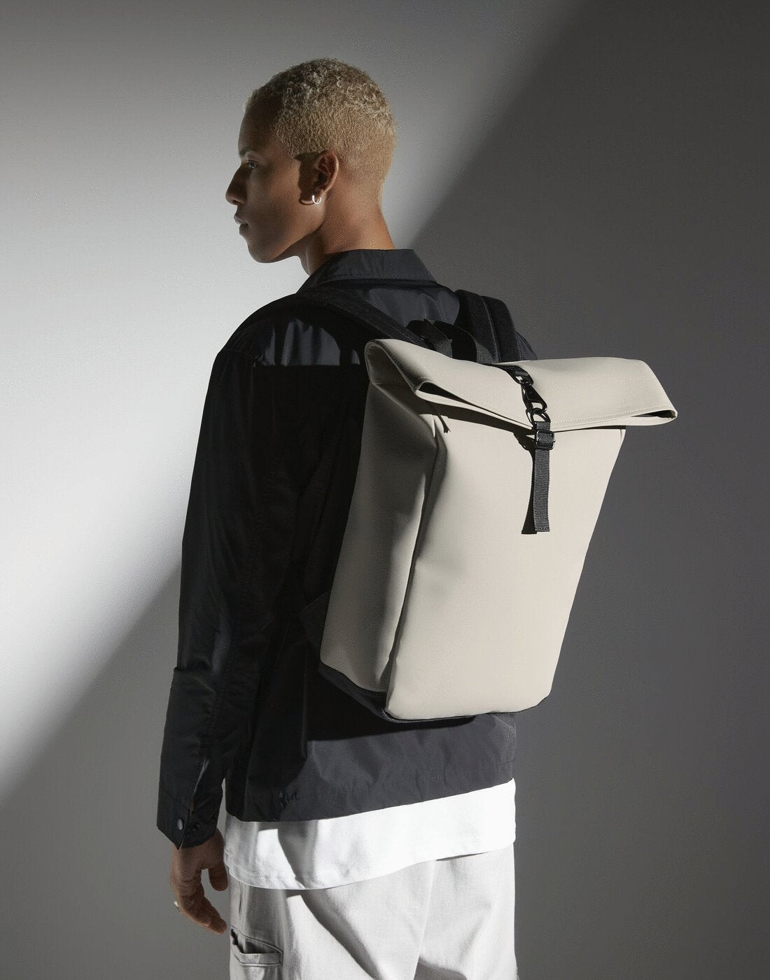 BAGBASE Matte Pu Roll-top Backpack - Lynendo Trade Store